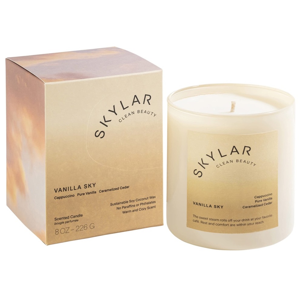 NEW Skylar Vanilla Sky Candle 8oz NIB brand new in box unused clean beauty NWT